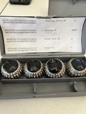 Set Of 15 Vintage IBM Type elements for IBM Selectric typewriters
