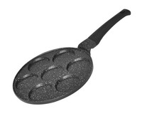 Pfannkuchen 7 FäCher Pfanne Ø26Cm Induktion Alu Guss Spiegelei Crepespfanne