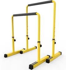 Dip Bar. Adjustable Dip Station from 30” – 39” for Dips, Inverted Pull Ups. Max