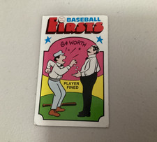 1976 Fleer Cloth Patches - Laughlin Baseball Firsts Player Fined #15