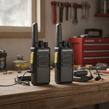 Long Range 100 Mile Walkie Talkie Two Way Radio Charge Headset Waterproof 4 PACK