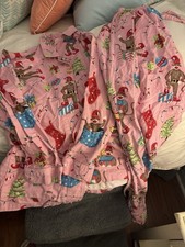 Nick And Nora Sock Monkey Christmas Pajamas Women s Medium