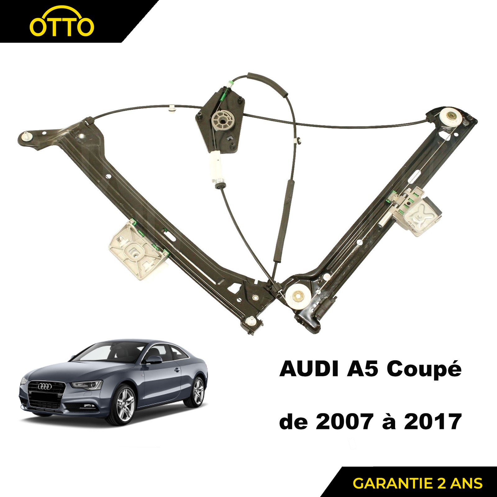 Lève-vitre bloqué Audi S5 : mécanisme avant gauche conducteur