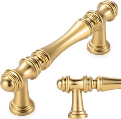 10 Pack 3 Inch Brushed Gold Kitchen Cabinet Handles Gold Cabinet Pulls Cabinet H