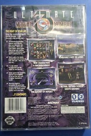Sega Saturn Ultimate Mortal Kombat 3 Case And Manual Only