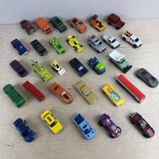 Vtg Modern Diecast Toy Car Lot Hot Wheels Matchbox Trucks Buses 30 Vehicles