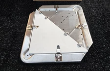 (QTY 2)Labelmaster 81-8CC Spacemaster Placard Frame With Mounting Holes Aluminum