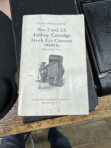 Antiker 20er Jahre Eastman Kodak Nr. 2 Klapppatronen Hawkeye Model B Kamera - Bild 12 von 12