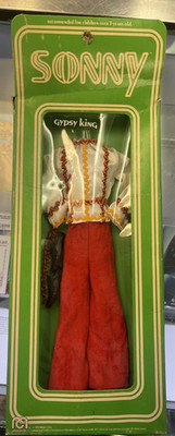 Vintage Mego 1976 Sonny & Cher - Sonny ''Gypsy King'' by Bob Mackie Outfit w/ Box