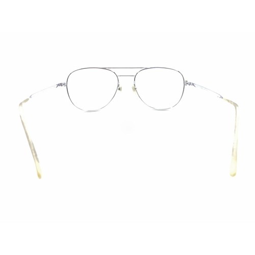 Amor Vintage Silver Chrome Metal Aviator Eyeglasses Frames 50-20 140 France - Picture 5 of 12
