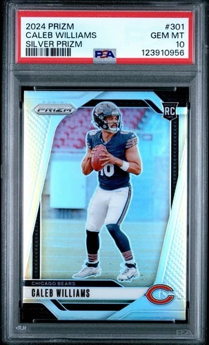 2024 Panini - Caleb Williams #301 Silver Prizm (RC) PSA 10 GEM MINT