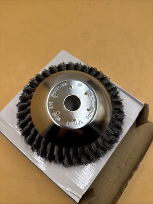 2x Unkrautbürste Rundbürste für Motorsense Kegel Drahtbürste Freischneider 200mm