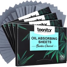Oil Blotting Papers for Oily Skin - 400 Bamboo Charcoal Absorbing Sheets