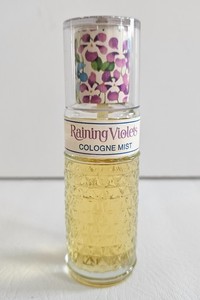 Decorative Bottle AVON RAINING VIOLETS COLOGNE MIST 2 OZ Smells Good 75% Full