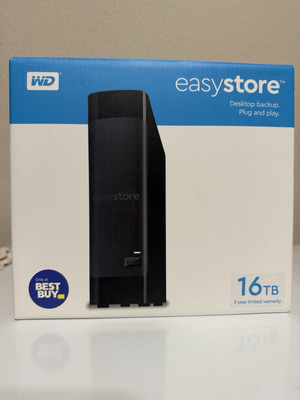 WD EasyStore Desktop External Hard Drive CASE/ENCLOSURE ONLY w/ USB 3.0 & SATA
