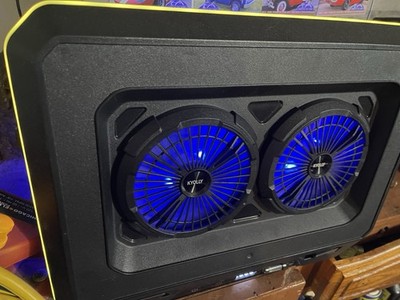 Laptop Cooling Pad, Gaming Laptop Cooler with 2 Quiet Big Fans RGB 7 Color Light