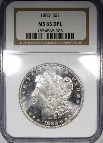 1883-P Morgan Dollar NGC MS63DPL DEEP MIRROR PROOF LIKE PQ+ - Picture 1 of 4