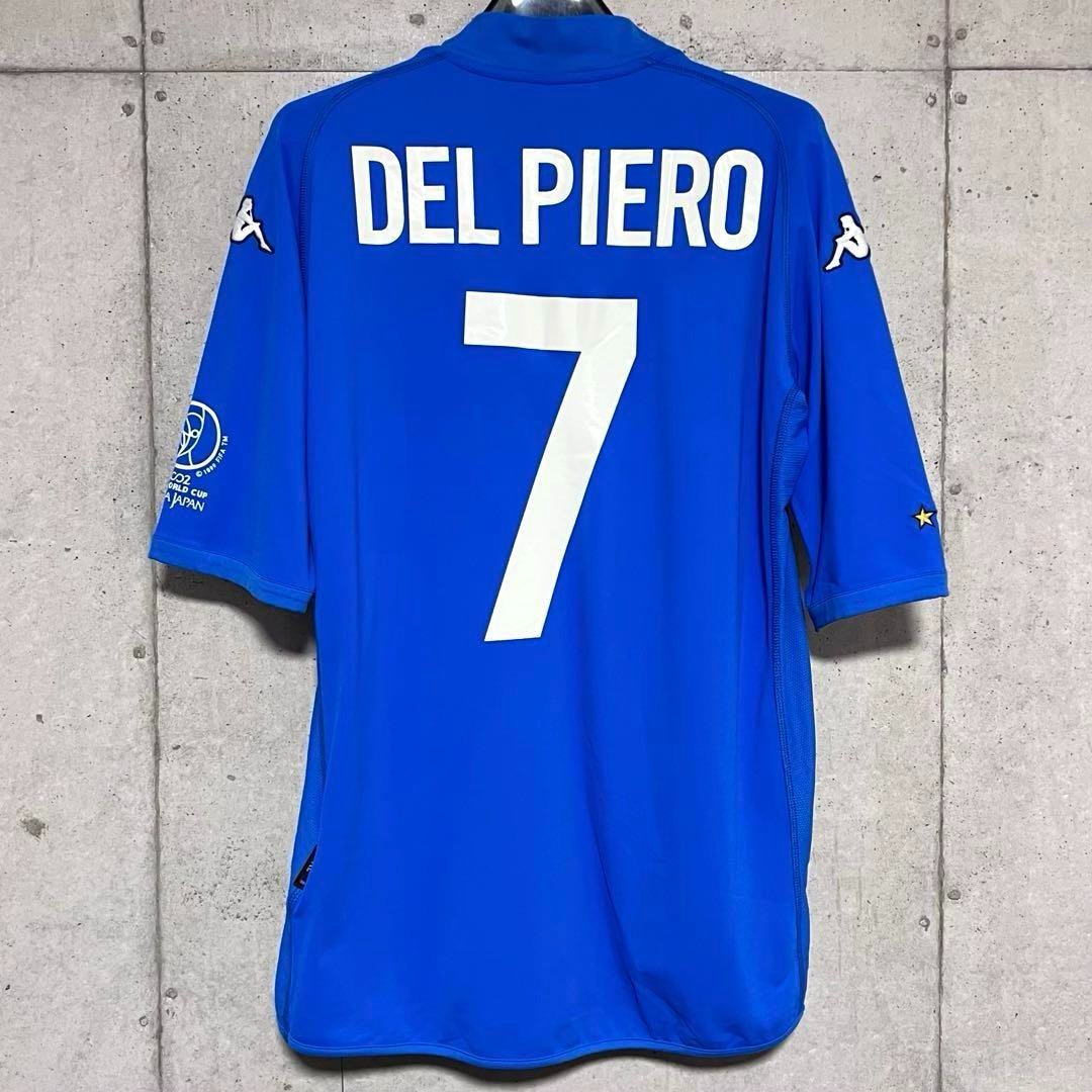 Alessandro Del Piero #7 Italy 2002 World Cup Home Jersey XL Kappa