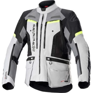 Alpinestars Bogota Pro Drystar Motorbike Textile Jacket Grey / Fluo Yellow