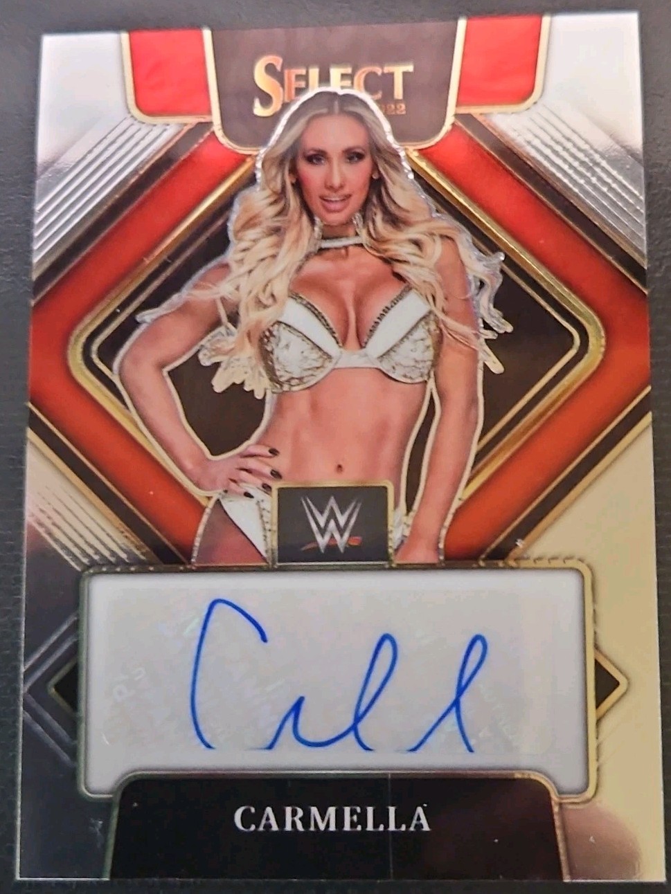 Panini 2022 Select WWE RAW Signatures Carmella Autograph SG-CML