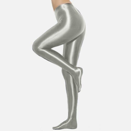 Kleidung Strümpfe Herren\\'S Oily Nachtclub Tanz Strumpfhose Satin Damen - Bild 12 von 17