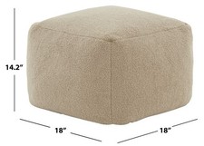 Safavieh SAMUELS BOUCLE POUF, Reduced Price 2172763900 SFV5041D