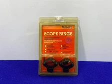 Vintage Millett Scope Rings High 1" Smooth Black Fits Weaver .22 Cal Ruger M77