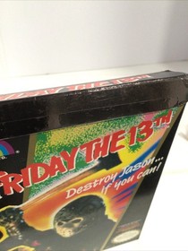 Friday the 13th Nintendo NES Horror Game Complete W/ Manual Styrofoam VGC