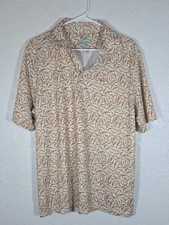 Cinch Arena Flex Pistol All Over Print Polo Shirt Tan Size Medium