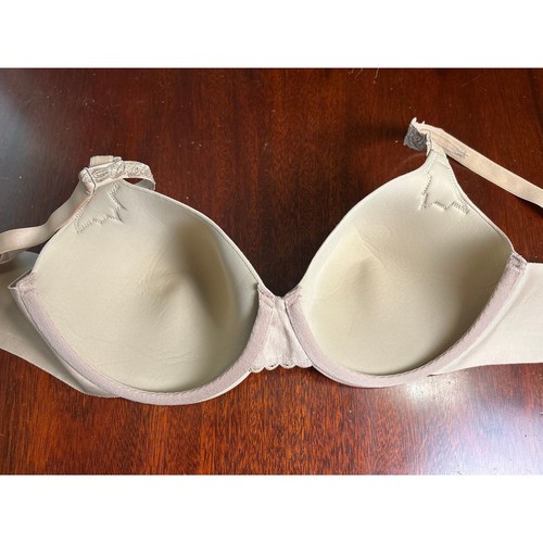 Lilyette Minimizer Bra Size 40D Full Coverage Underwire Smooth Back Nude Beige - Picture 3 of 6