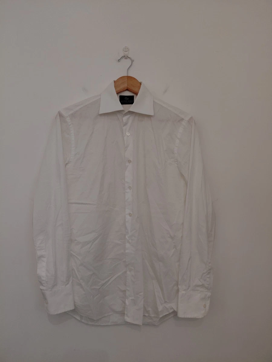 chester barrie dress shirt Men's Chester Barrie long sleeve shirt blue Pinstripe size M and 15 inch neck