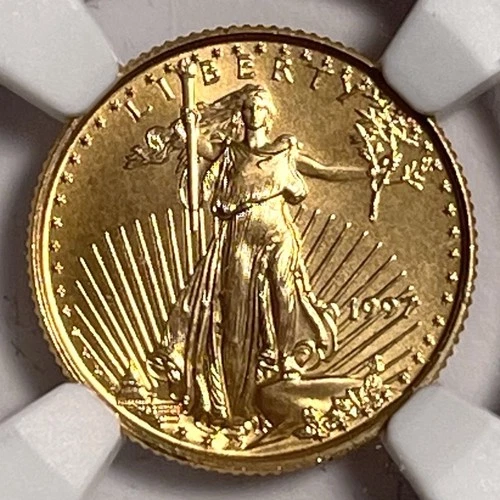 1997 $5 American Gold Eagle 1/10th Oz NGC MS69 Fine Gold US