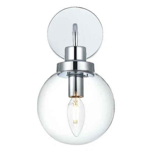 Living District Hanson 6" Wall Sconce In Chrome - Picture 1 of 8