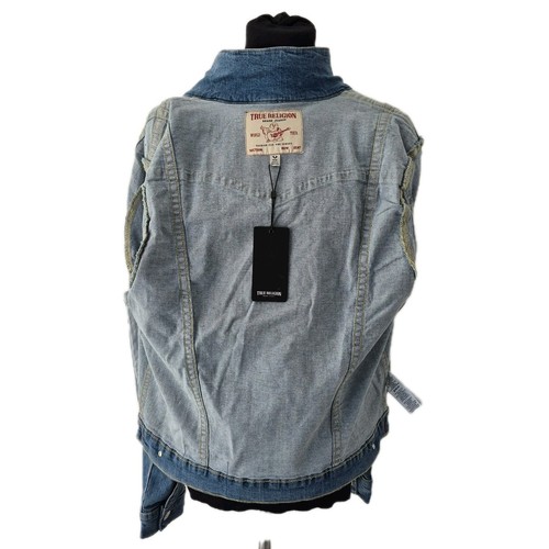 True Religion Jimmy SN Trucker Jacket | Size M | Light Blue | Stretch Denim - Picture 9 of 14