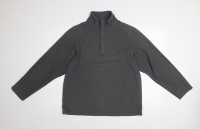 Marks & Spencer Blue Harbour Herren Fleecepullover Sweatshirt Grau L