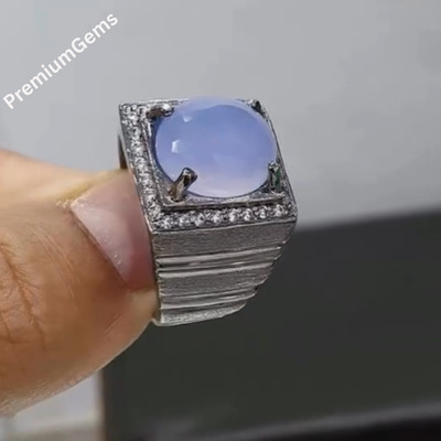100% Natural Yamani Aqeek/Akeek Ring, Sterling Silver 925 Handmade Ring