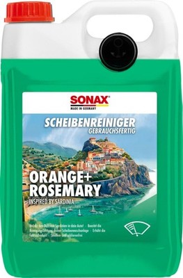 SONAX ScheibenReiniger gebrauchsfertig Orange+Rosemary 5,02 Liter Scheiben Klar