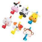 6 stücke Schöne Cartoon Tier Pfeife Spielzeug Papier Pfeife Spielzeug Kinder