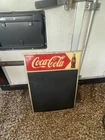 Vintage Coca Cola Menu Board Sign w Bottle Soda Coke