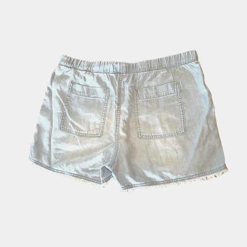 Bella Dahl Soft Blue Frayed Pocket Short size Large - Picture 3 of 7