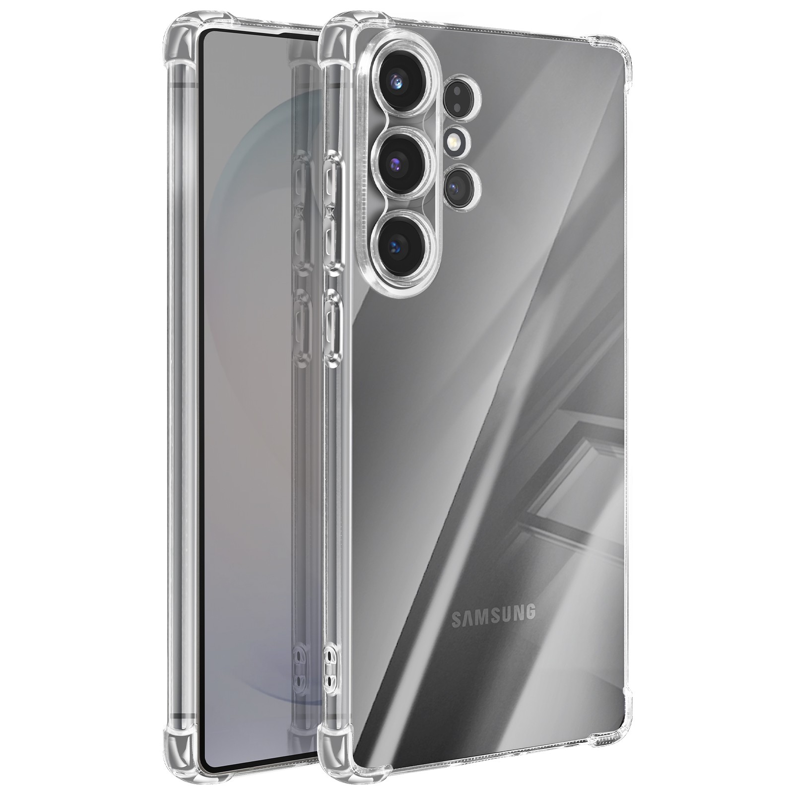 Protection silicone Galaxy S26 Ultra transparente pour téléphone portable
