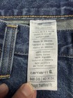 Carhartt B480 DVB Traditional Fit Blue Denim Jeans Mens 40x34 Workwear — photo 5