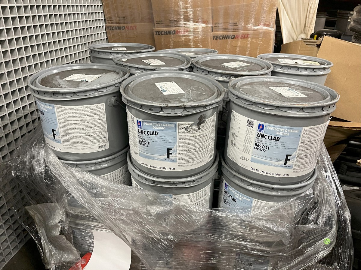 LOT OF 24 Sherwin Williams Zinc Clad Zinc Dust Part F B69 D11 SCRATCH/DENT