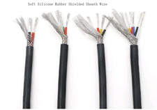 3Cores Super Soft Silicone Shielded Sheath Cable Tinned Copper Wire-1Meter