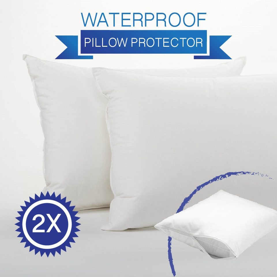 Waterproof Pillow Anti Allergy Pillow Cases Evercomfy Anti-Allergy