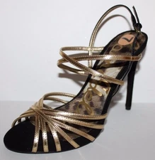 Sam Edelman NWOB Womens 7 8 8.5 9 Harlette Gold Strappy Sandals w/ 4.5" Heel