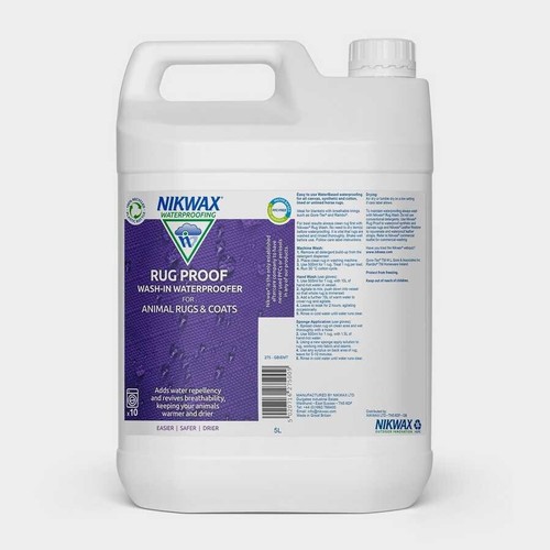 Nikwax Rug Proof 5L Washin Waterproofing For Horse Rugs/blankets eBay