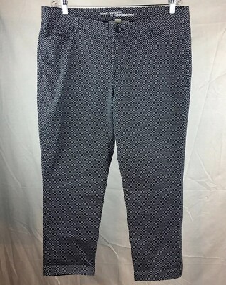 Women's Gap Khakis By Gap Slim City Pants Size 16R navy patterned spring | eBay