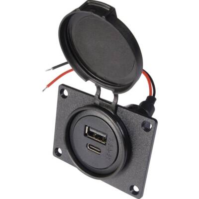 ProCar Power USB C/A Doppelsteckdose Belastbarkeit Strom max.=3.6 A 12 V, 24 V
