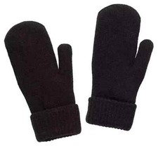 Northeast Outfitters Youth Cozy Solid Mittens, Black